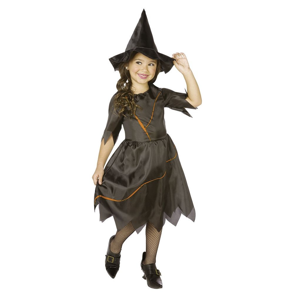 déguisement sorcière noir fille 4/6 ans (GiFi-566083X)