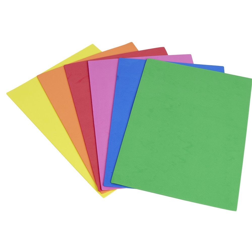 feuille en papier mousse coloré x6 (GiFi-569957X)
