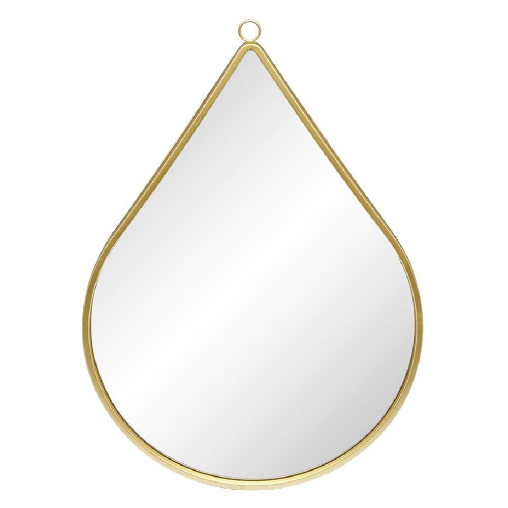 miroir forme goutte métal doré (GiFi-570248X)