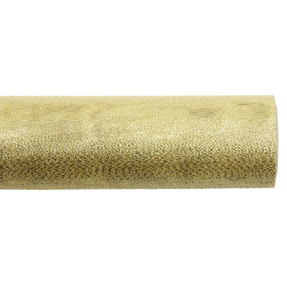 chemin de table en tissu doré irisé (GiFi-572903X)