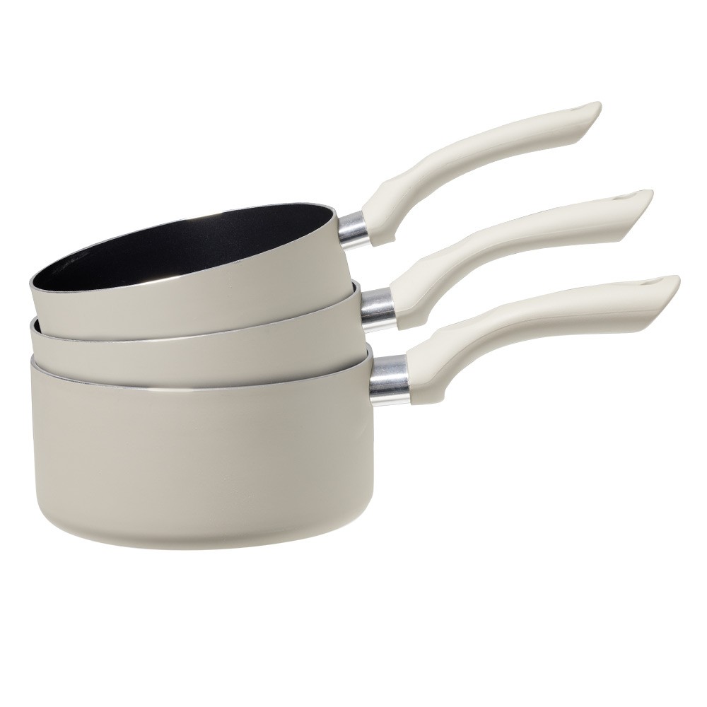 casserole en aluminium taupe x3 (GiFi-576010X)