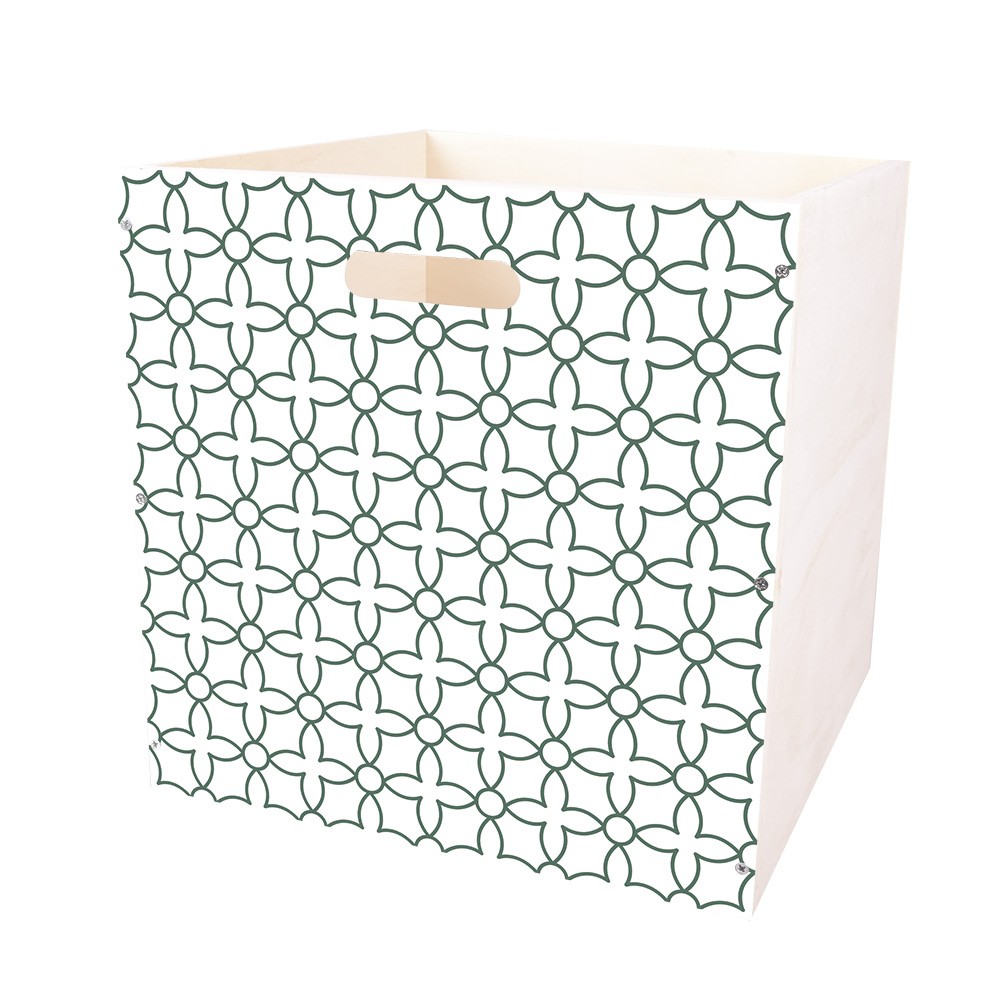 casier cubox bois motif géométrique 30x30x30cm (GiFi-576874X)