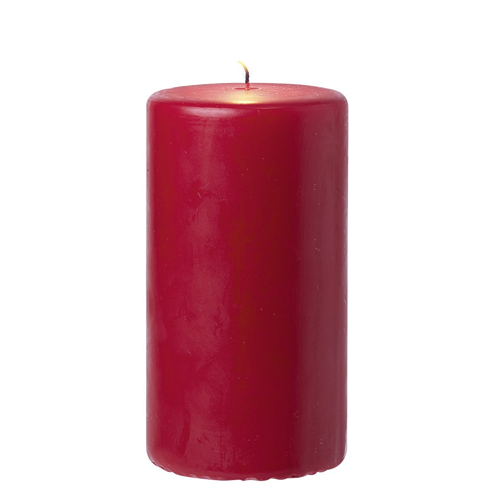 bougie pilier rouge Ø7xh13,5 cm (GiFi-577277X)
