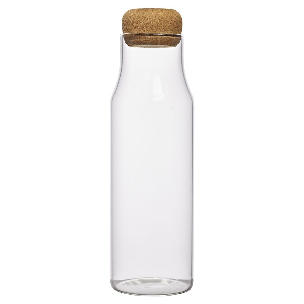 bouteille en verre avec bouchon liège 1l (GiFi-579662X)