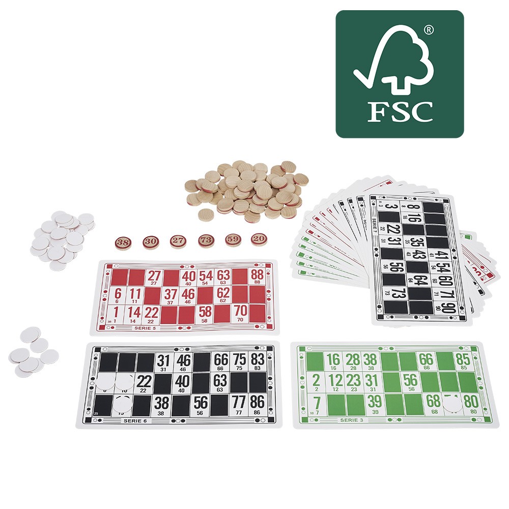 jeu bingo xl 224 pièces en bois certifié fsc® (GiFi-580148X)