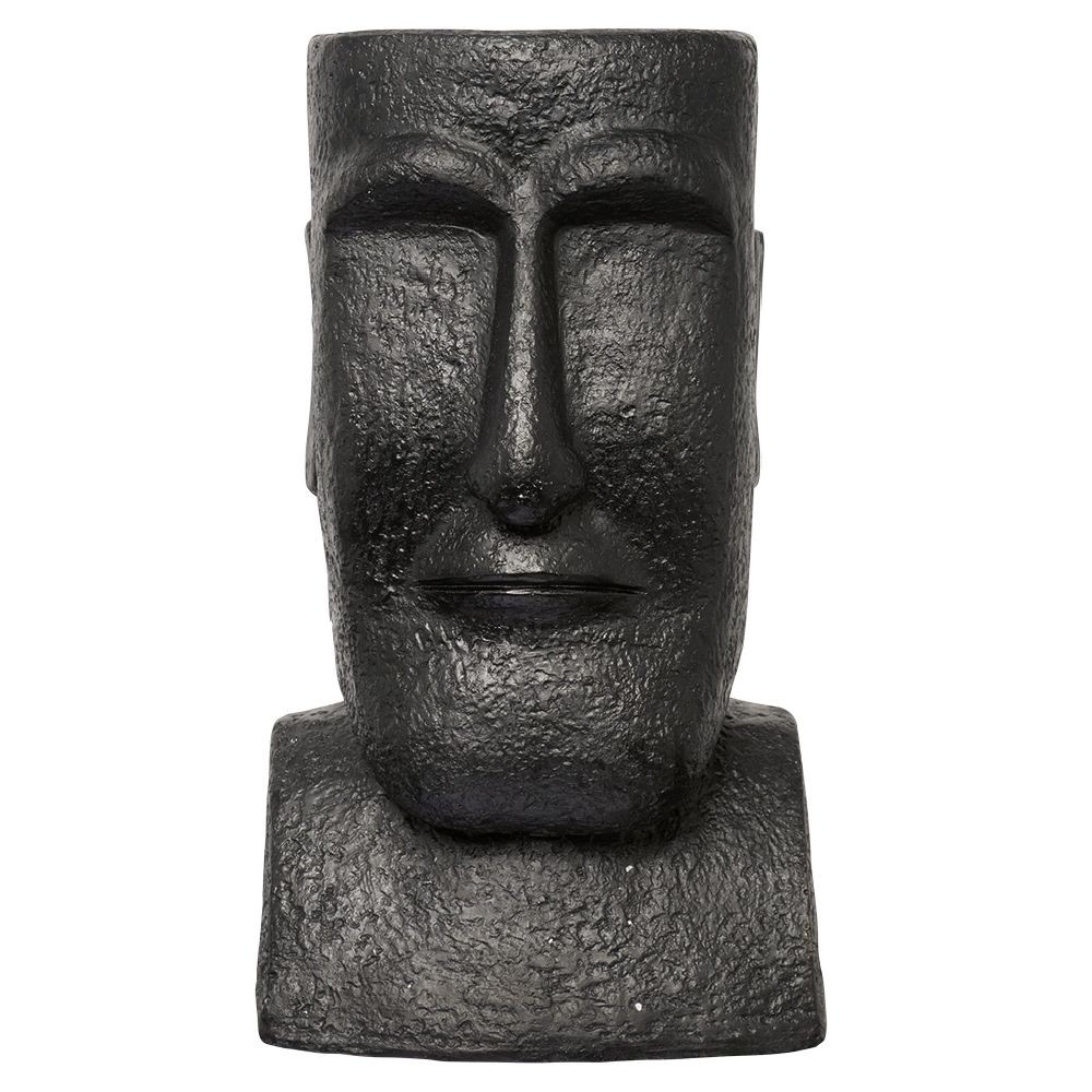pot statue île de pâques noir h40cm (GiFi-580227X)