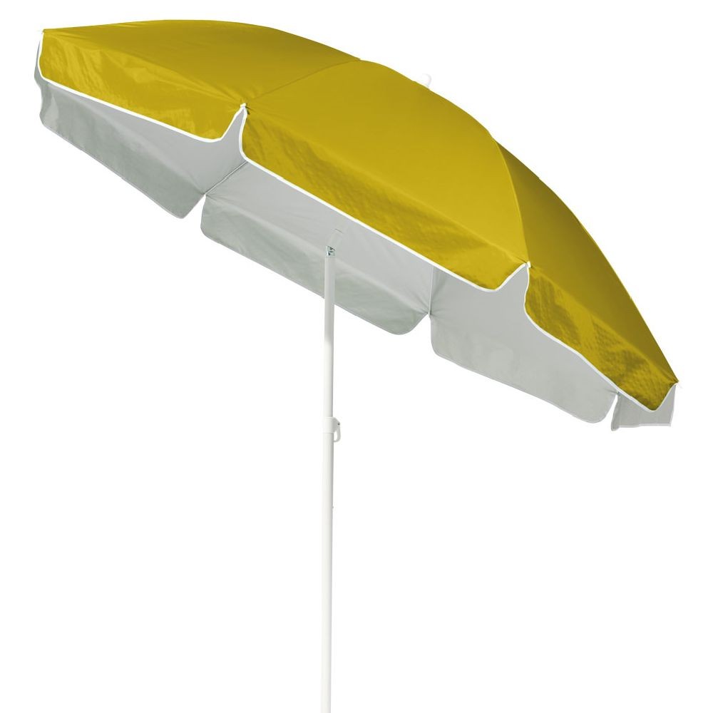 parasol de plage inclinable jaune Ø200xh209cm (GiFi-580403X)