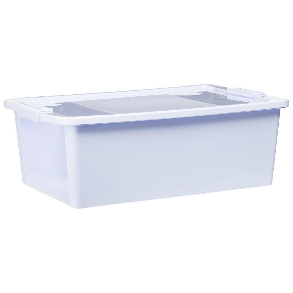 boîte de rangement avec couvercle lavande transparent 26l (GiFi-580778X)