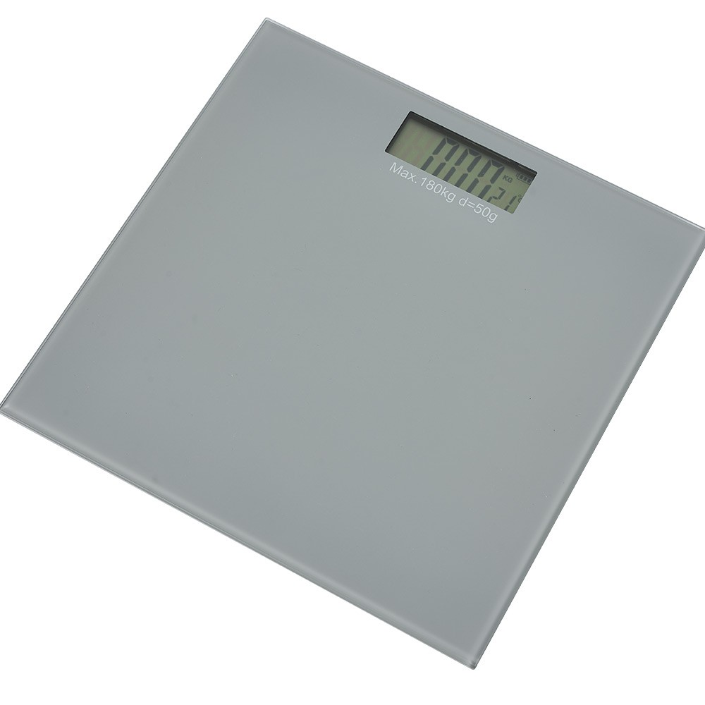 pèse personne numérique gris écran lcd 180 kg (GiFi-581466X)