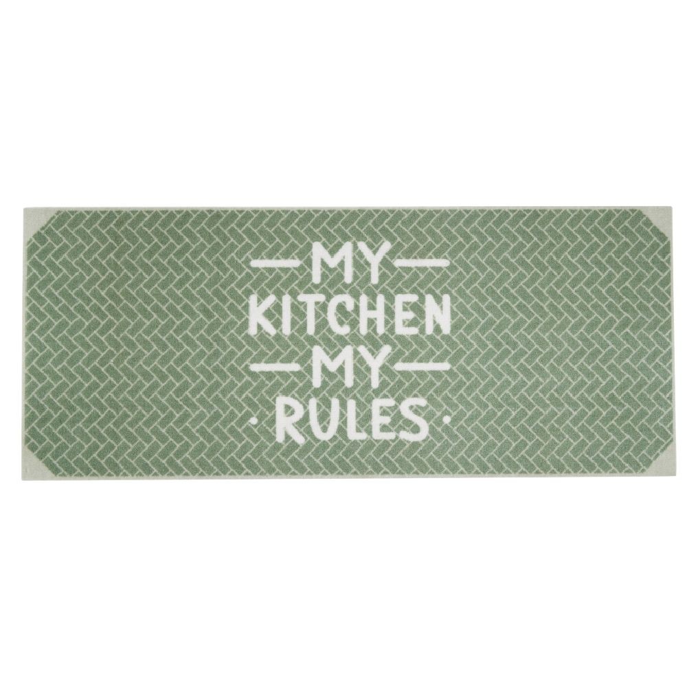 tapis de cuisine inscription my kitchen my rules 120x50cm (GiFi-591871X)
