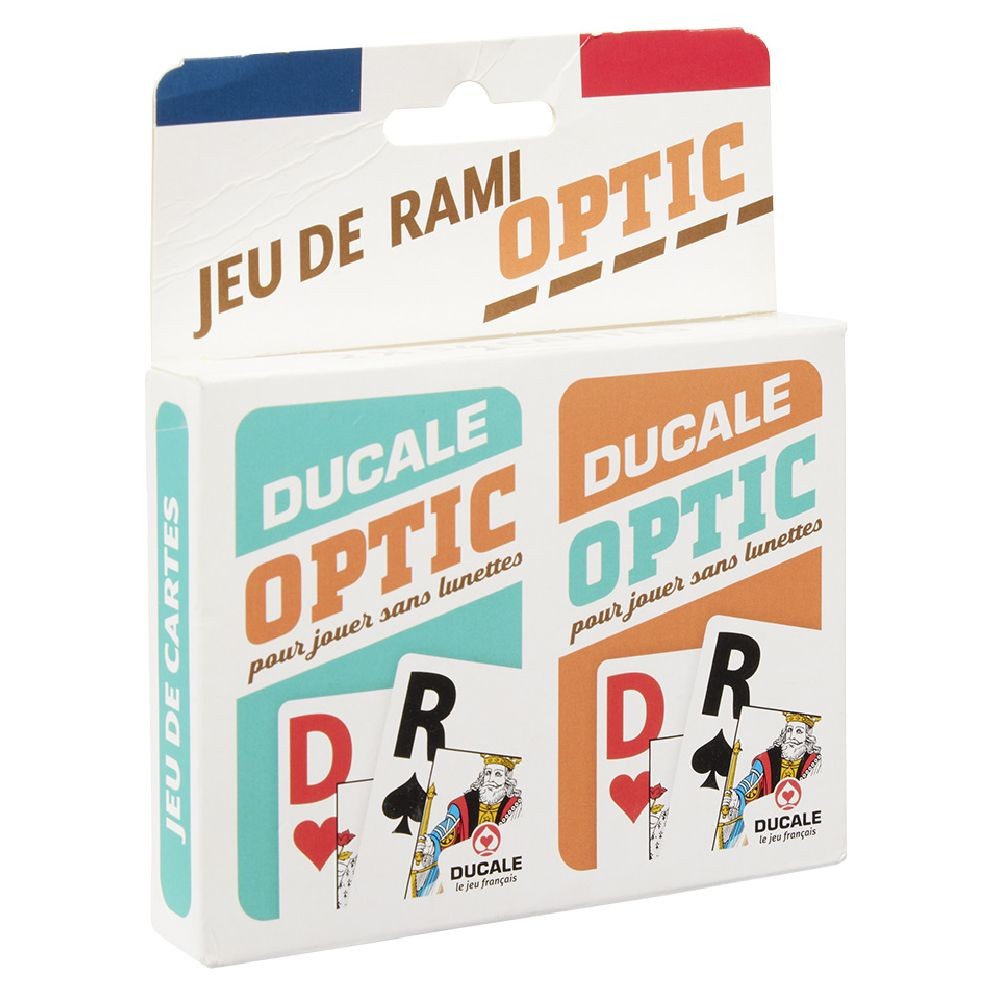 jeu rami optic ducale 54 cartes x2 pour jouer sans lunettes (GiFi-591975X)