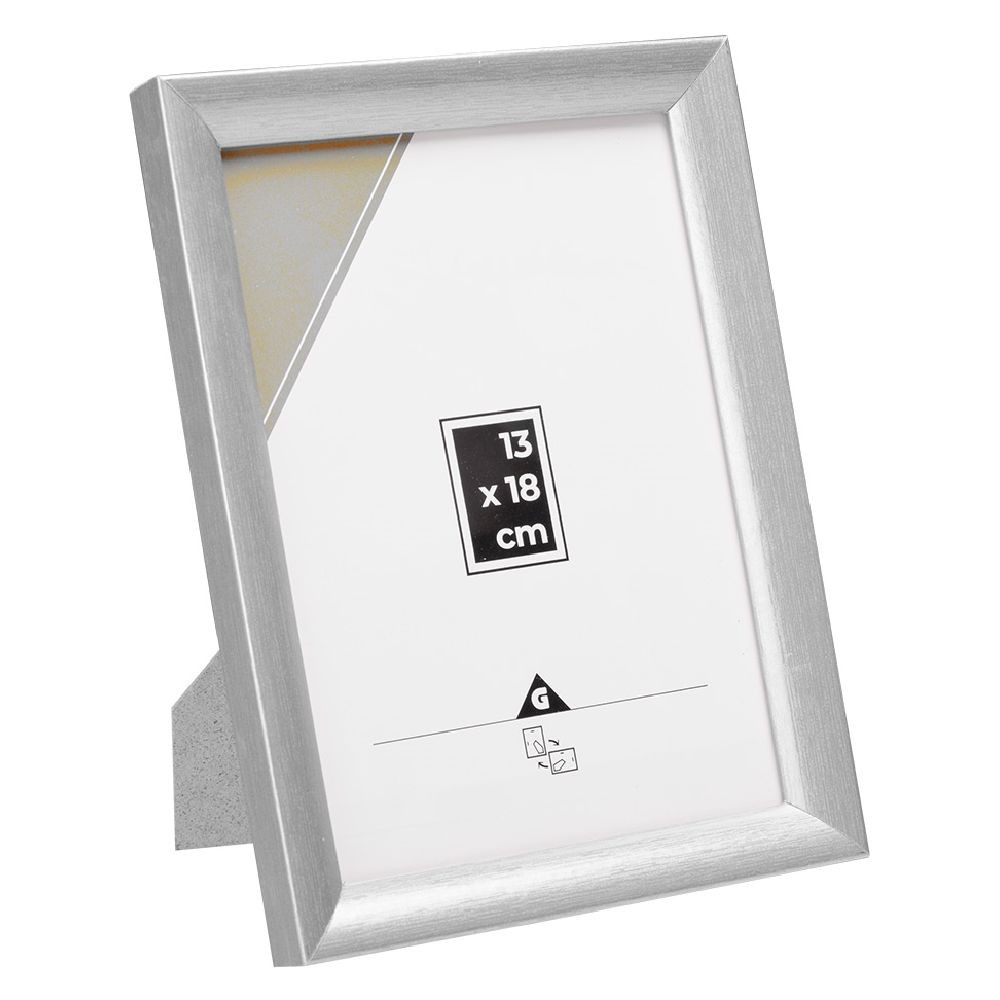 cadre porte-photo argenté 13x18 cm (GiFi-592069X)