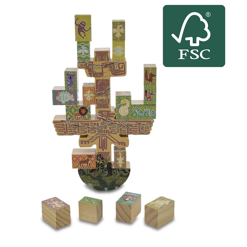 jeu arbre balancier en bois certifié fsc® (GiFi-593655X)