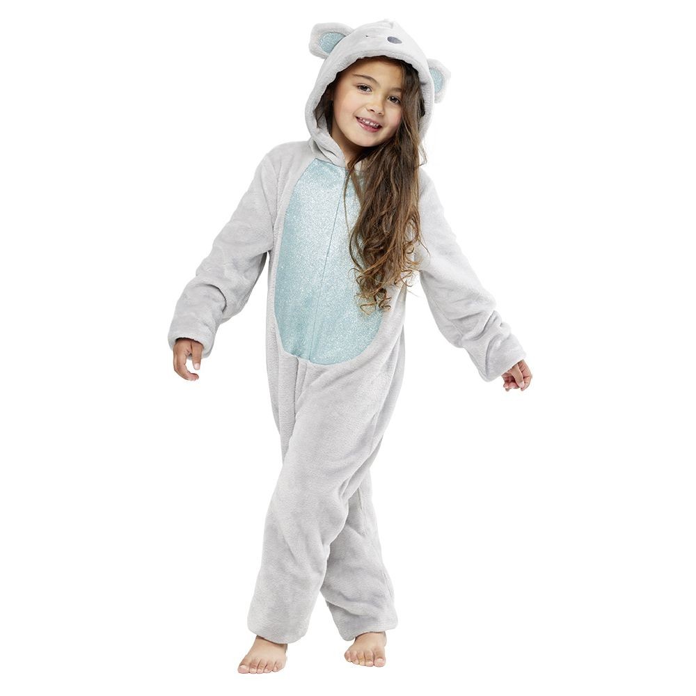 combinaison pyjama koala gris et bleu pailleté 10/12ans (GiFi-597227X)