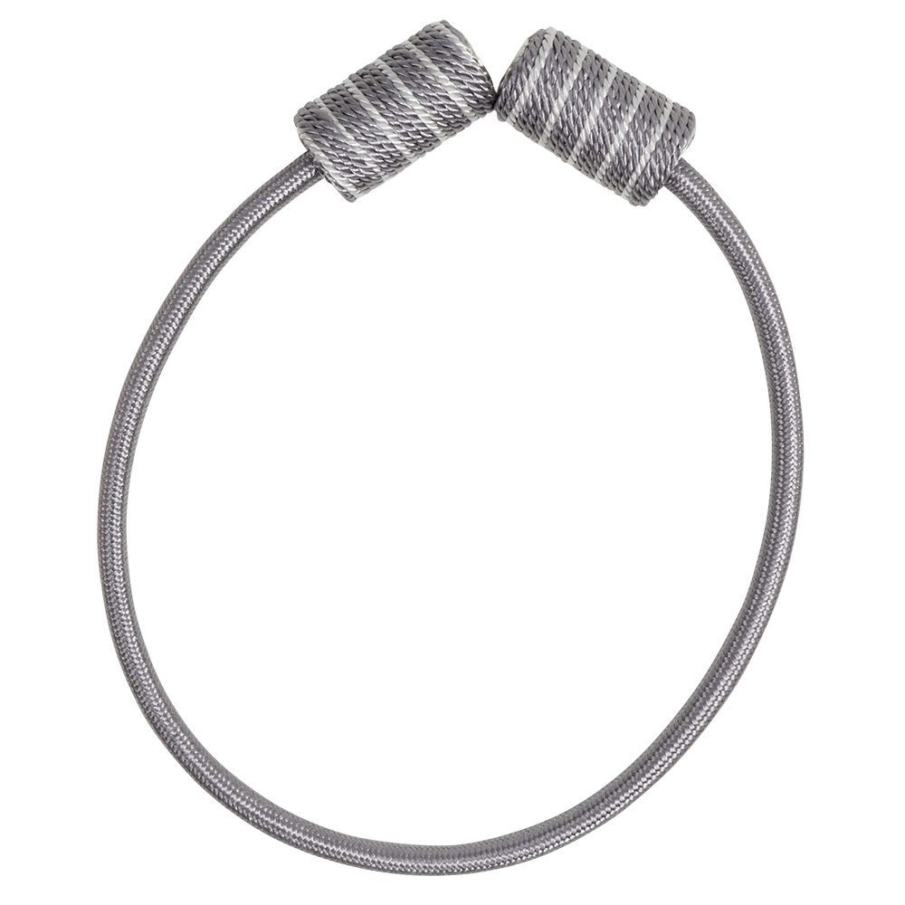 embrasse aimantée corde bicolore écru gris (GiFi-597423X)