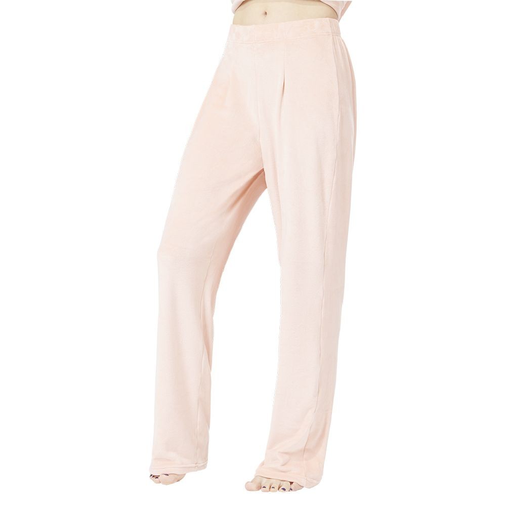 pantalon velours uni rose taille s (GiFi-597621X)
