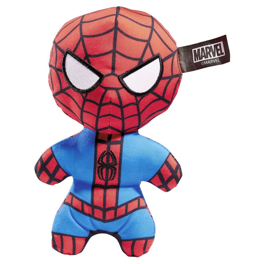 jouet peluche pour chien spiderman rouge et bleu (GiFi-598273X)