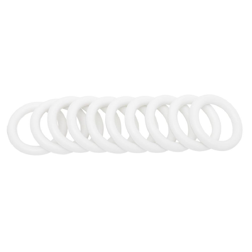 anneau de rideau Ø42 mm plastique blanc x10 (GiFi-598504X)