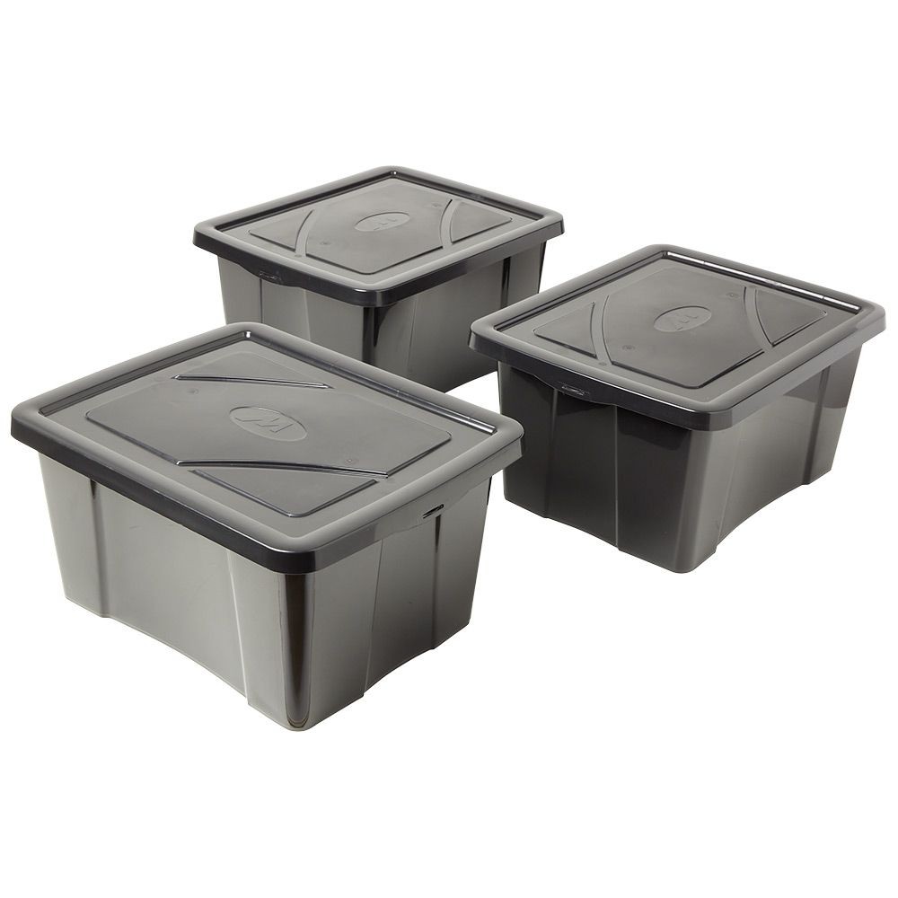 box plastique noir 30l x3 (GiFi-598554X)