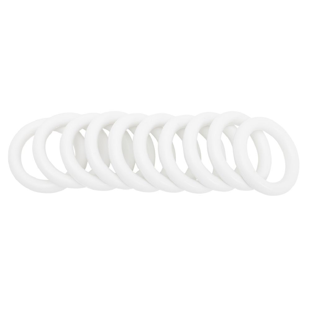 anneau pour barre de rideau Ø56 mm plastique blanc x10 (GiFi-598659X)