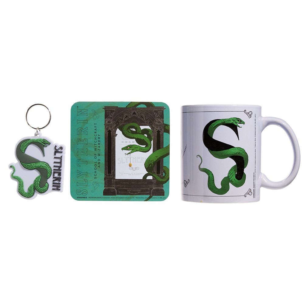 coffret cadeau harry potter serpentard mug sous-verre porte-clé 3pcs (GiFi-598972X)