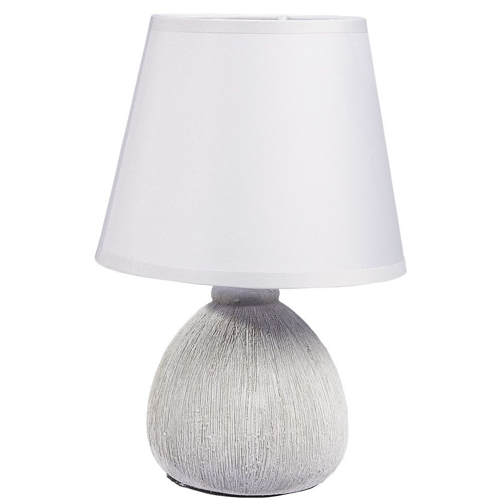 lampe céramique effet bois naturel 17x17xh26,5cm (GiFi-599458X)