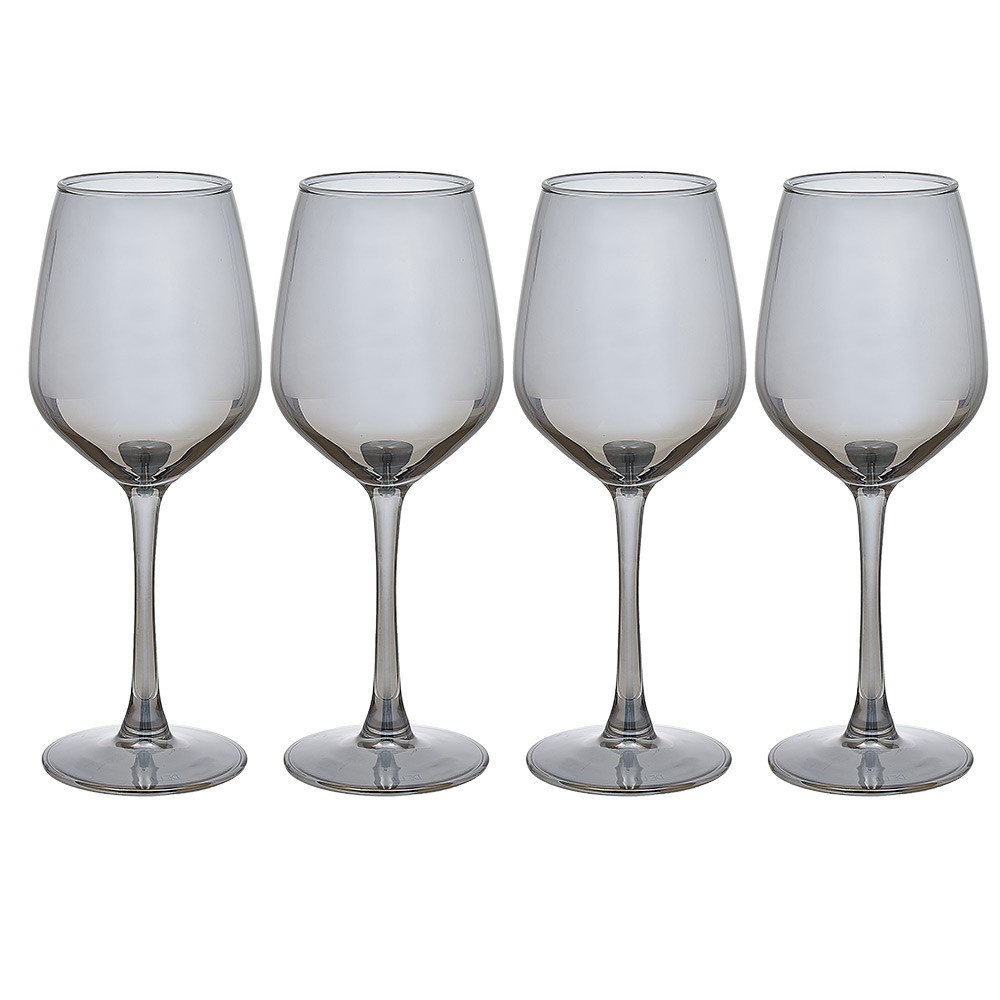 verre à vin argenté x4 (GiFi-599509X)