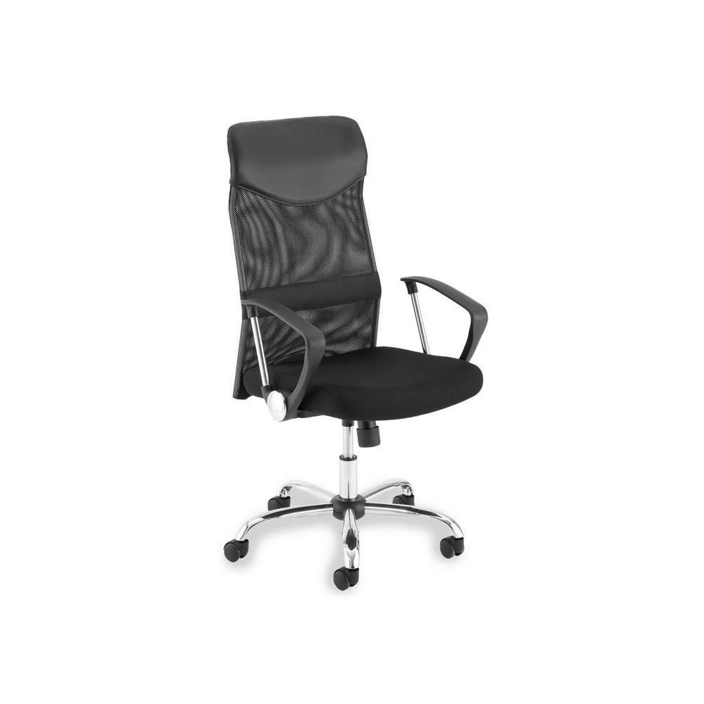 fauteuil de bureau norbert avec accoudoirs noir (GiFi-MOB-15209)