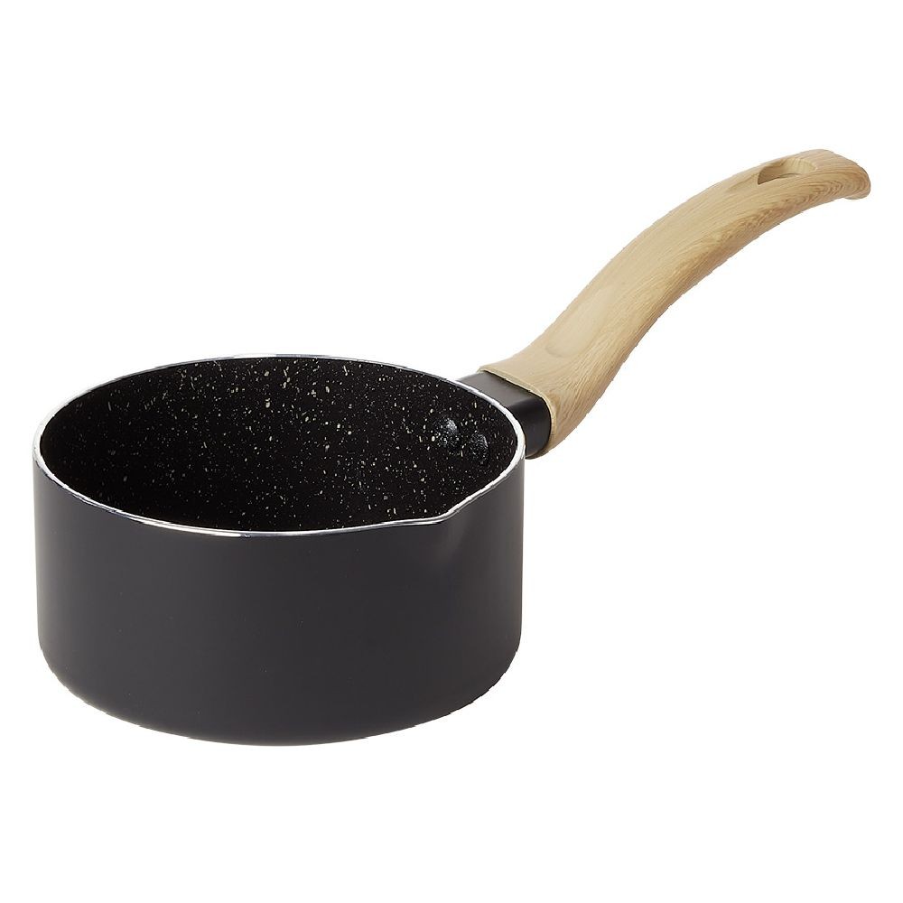 casserole antiadhérente poignée soft touch beige et noir Ø14cm (GiFi-600621X)