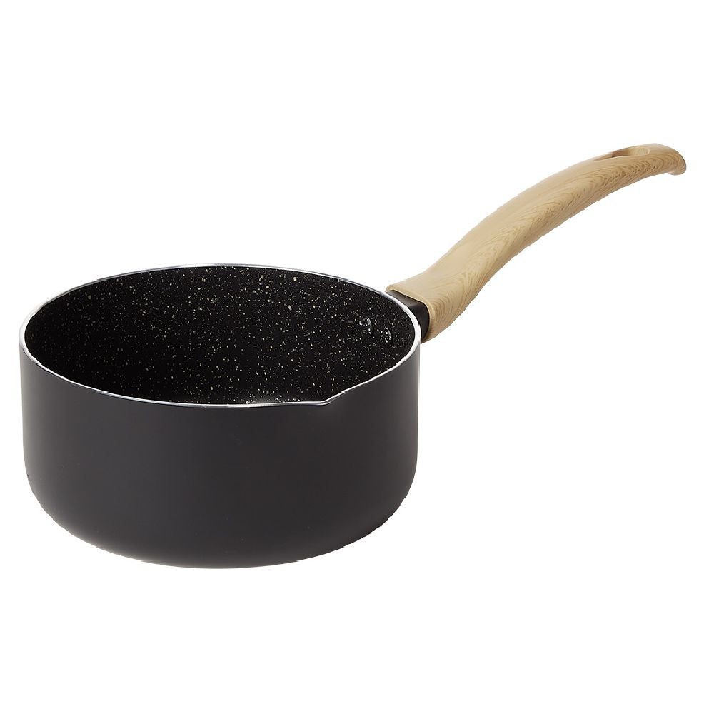 casserole antiadhérente poignée soft touch beige et noir Ø18cm (GiFi-600625X)