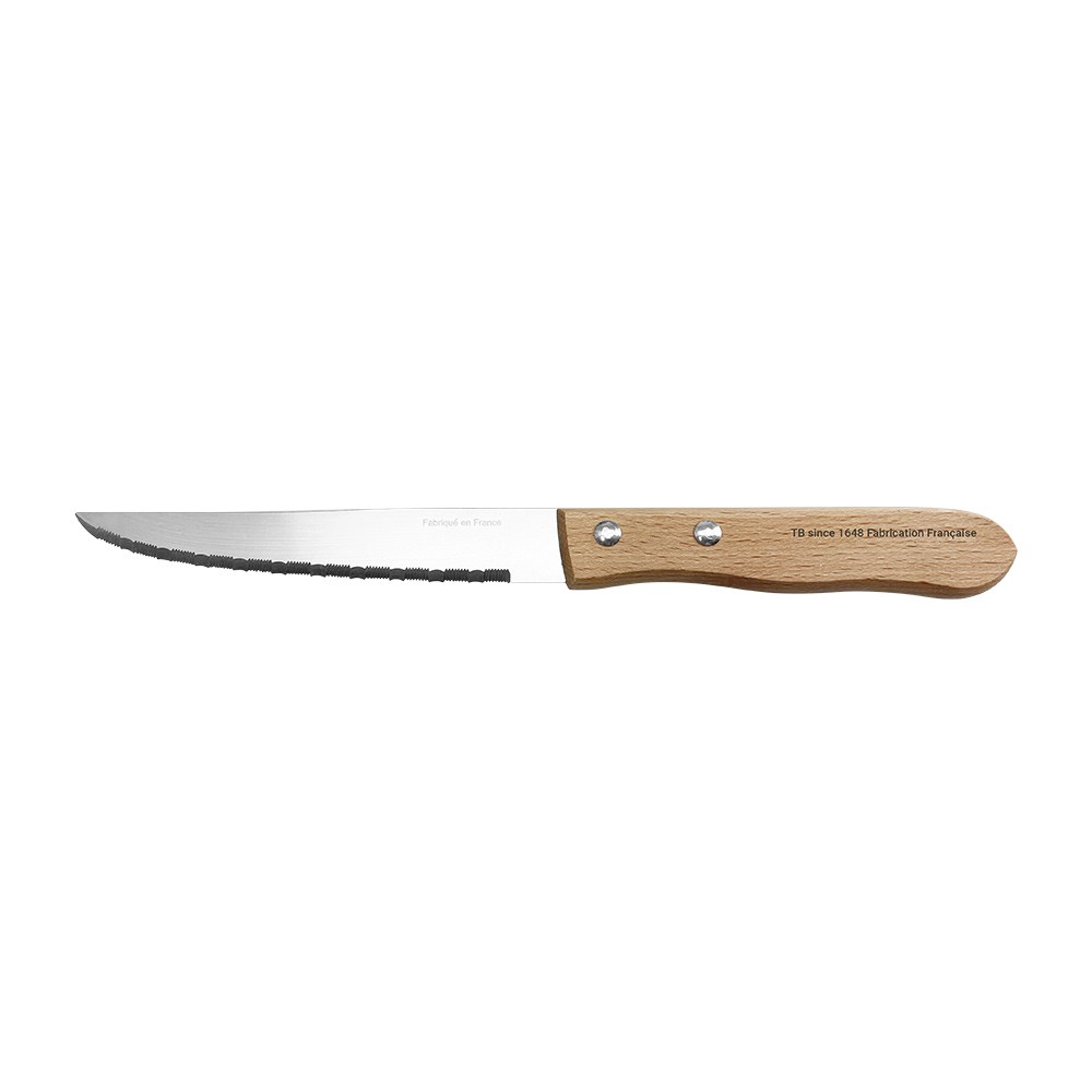 couteau à steack manche hêtre (GiFi-600946X)