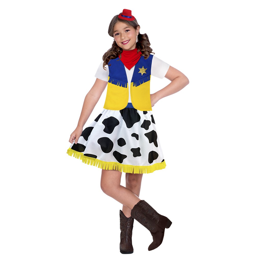 deguiz'box enfant cow girl jaune rouge bleu 4/6 ans (GiFi-601771X)