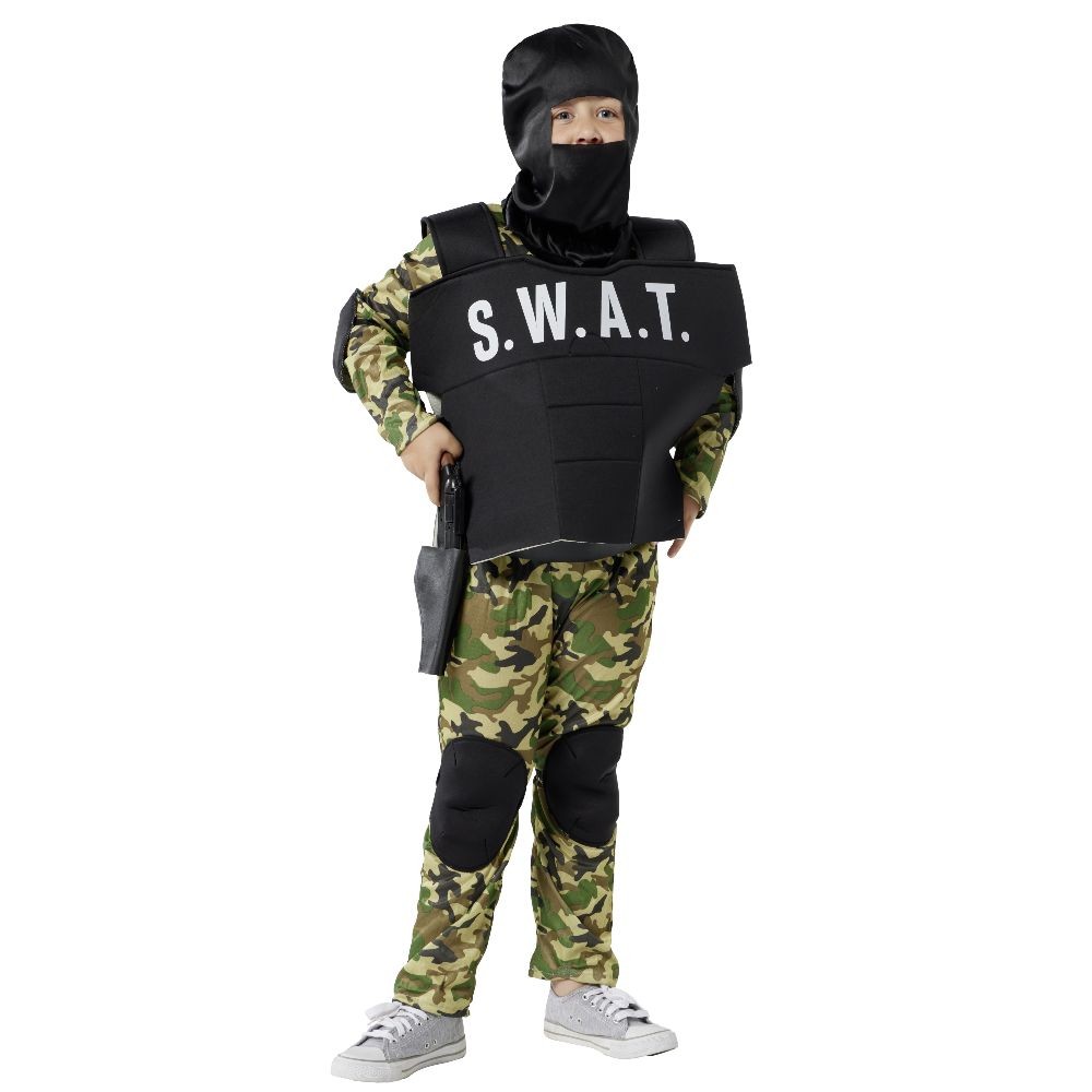 déguisement enfant agent swat militaire 7/10 ans (GiFi-601784X)