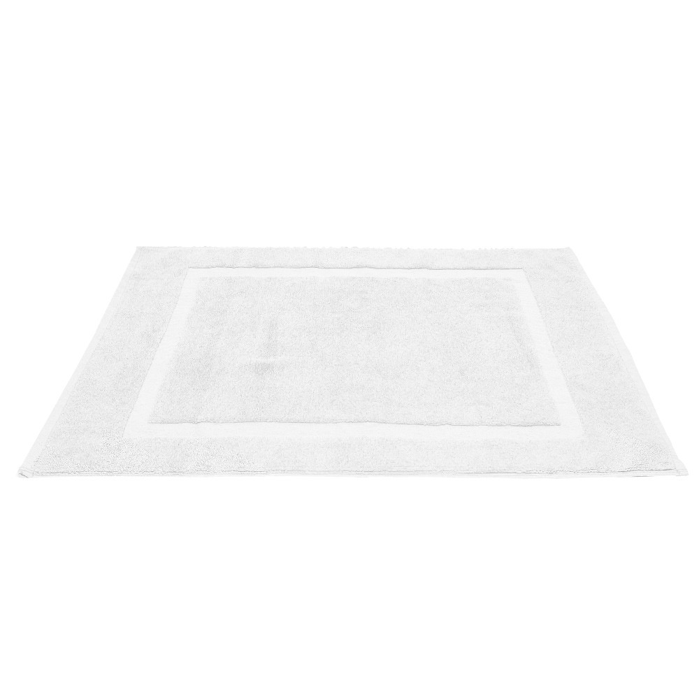 tapis salle de bain coton blanc 70x40 cm (GiFi-602045X)