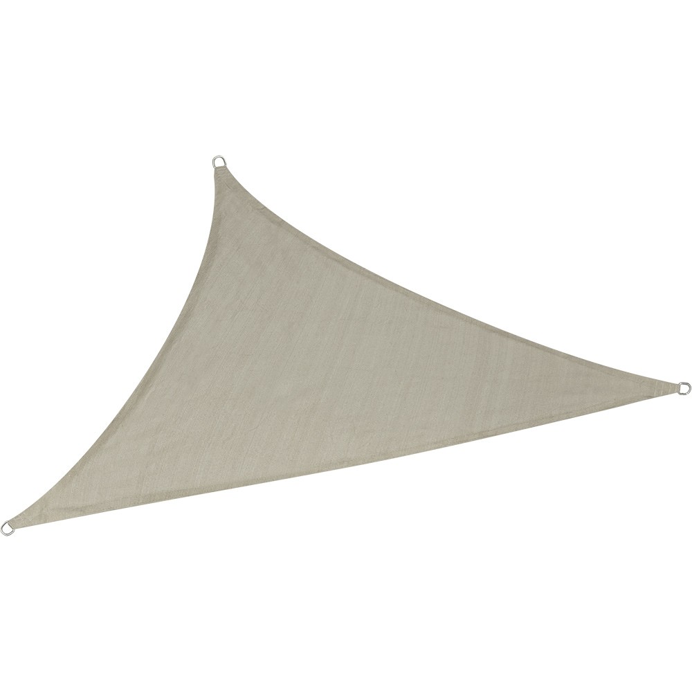 voile d'ombrage triangulaire delta en jute beige 200x200x200cm (GiFi-602229X)