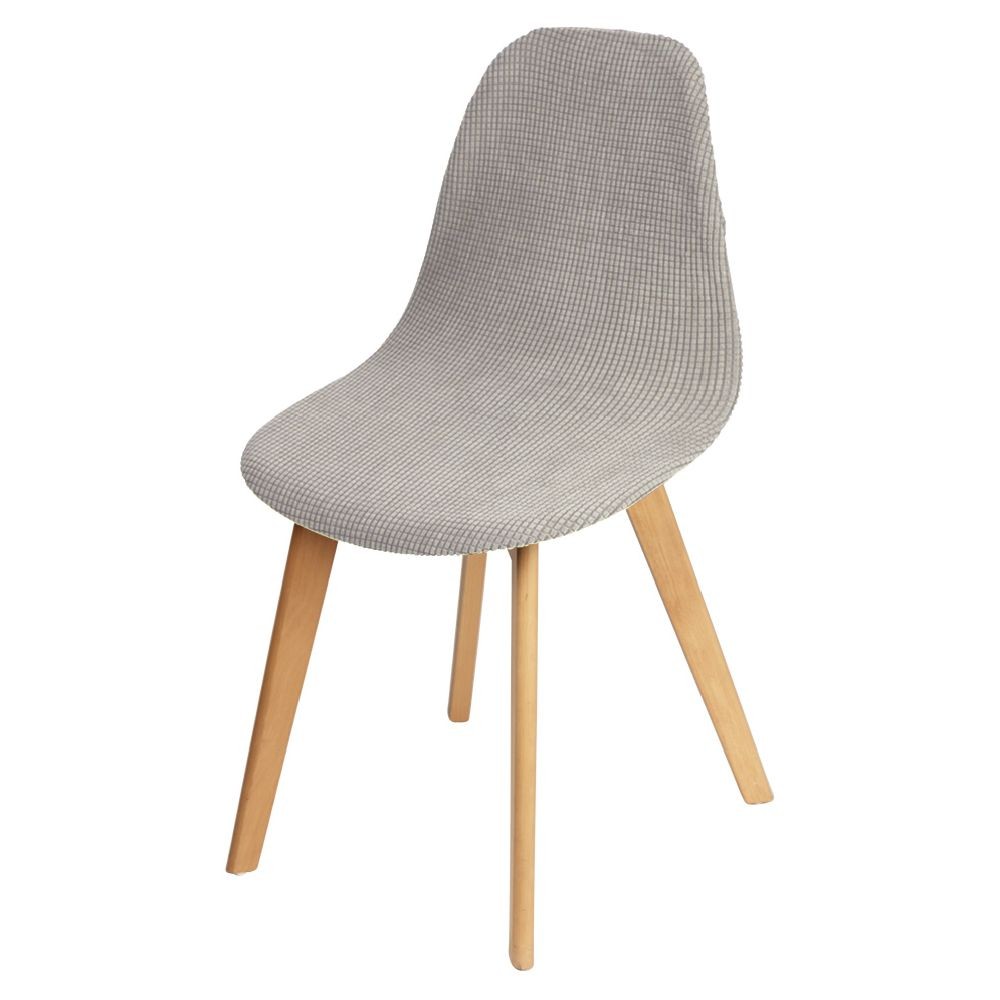 housse de chaise scandinave extensible beige 45x40xh45cm (GiFi-602677X)