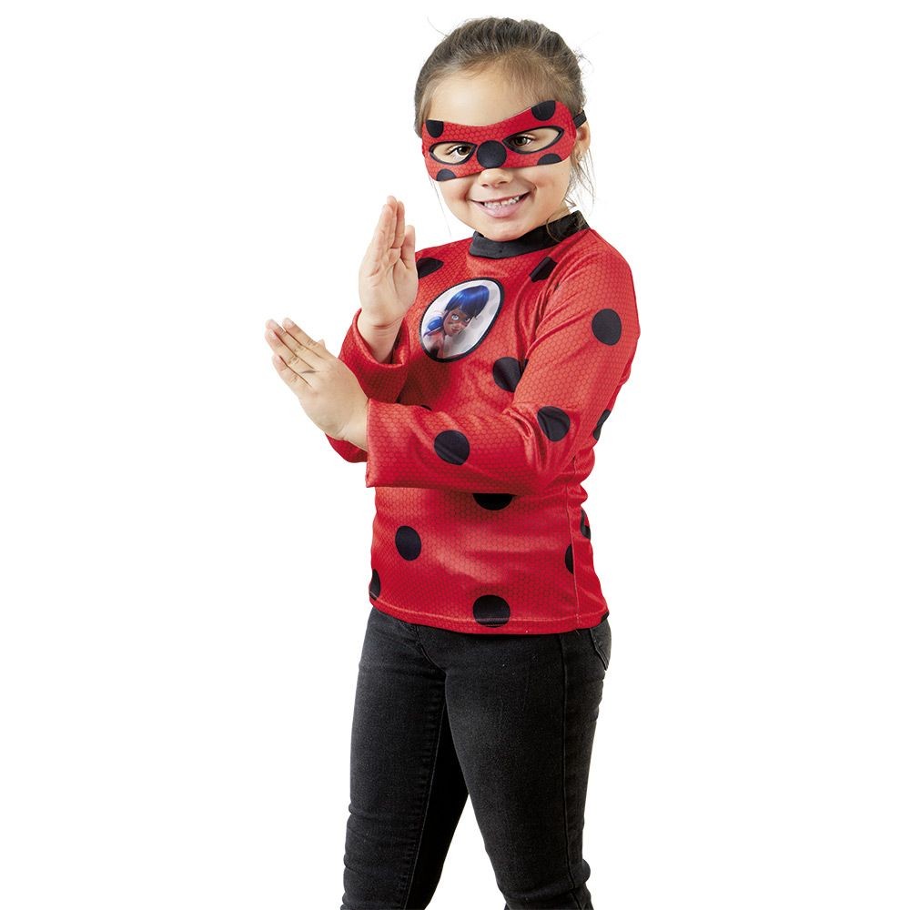 déguisement enfant lady bug haut et masque 5/8 ans (GiFi-603031X)
