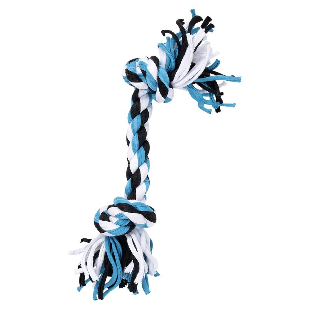 jouet pour chien corde à 2 nœuds l.24 cm (GiFi-603071X)