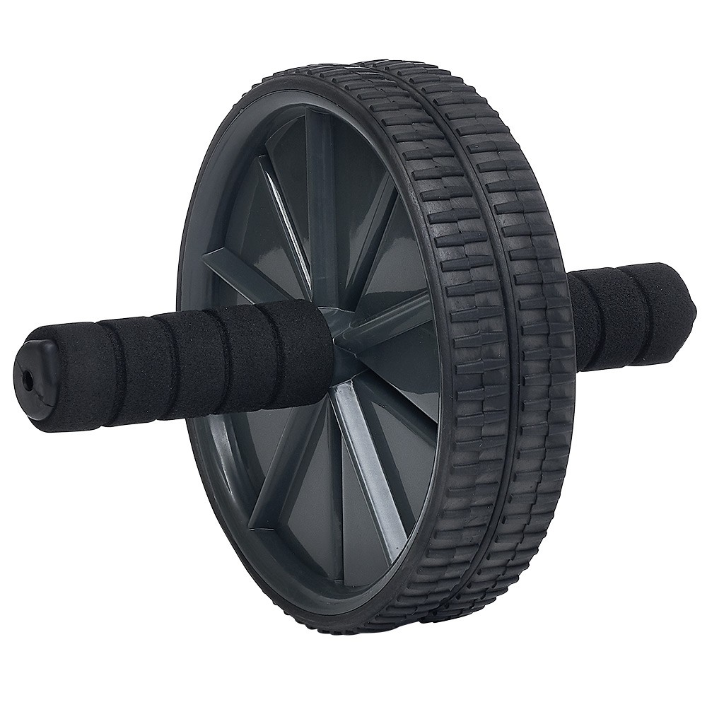 roue abdominale musculation noir Ø18xl25,5cm (GiFi-603722X)
