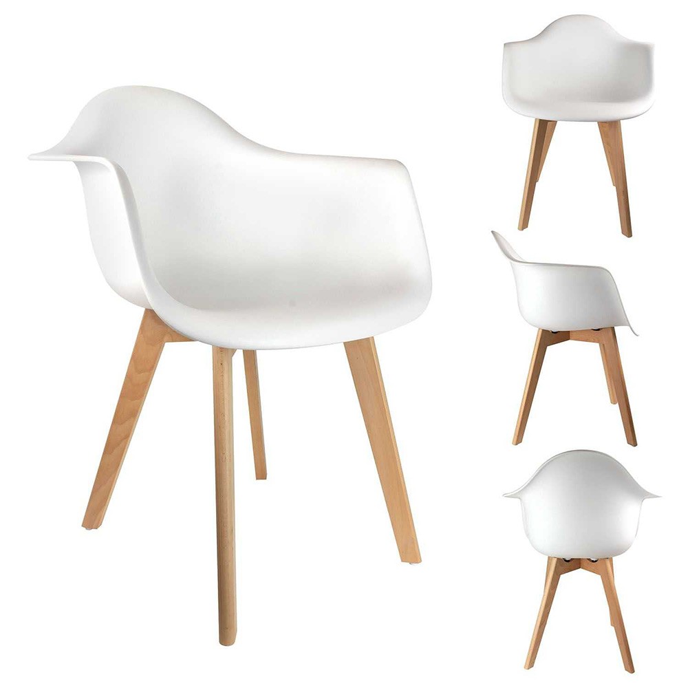 fauteuil scandinave blanc pour enfant h33cm (GiFi-603784X)