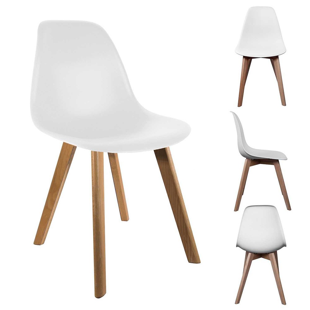 chaise scandinave blanche pour enfant h57,5cm (GiFi-603868X)