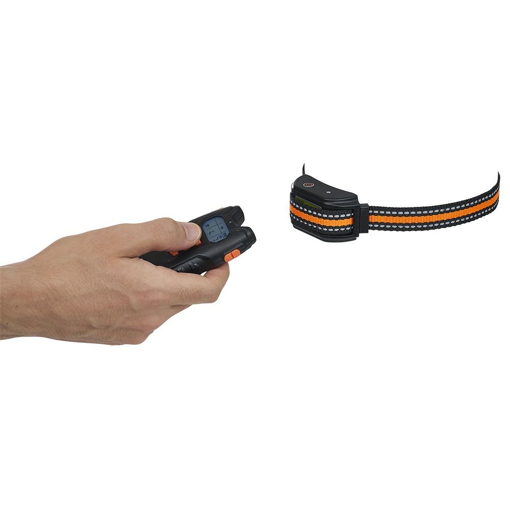 collier de dressage étanche sonore vibration noir et orange pour chien (GiFi-604959X)