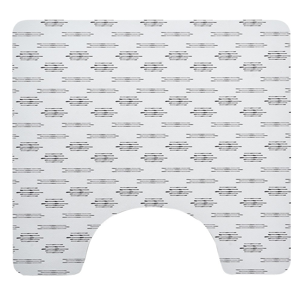 contour wc pvc motif terrazzo noir et blanc 49,5x15cm (GiFi-604994X)