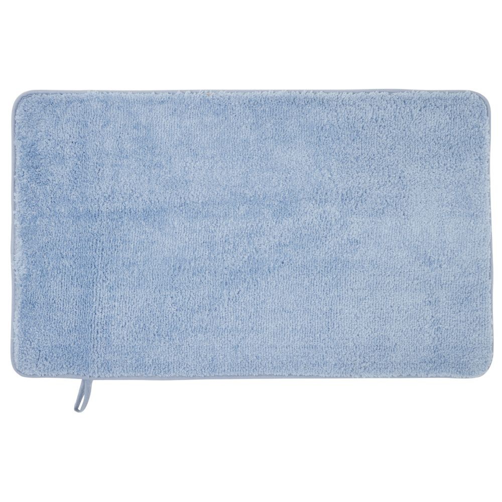 tapis de bain mémoire de forme bleu 75x45cm (GiFi-605622X)