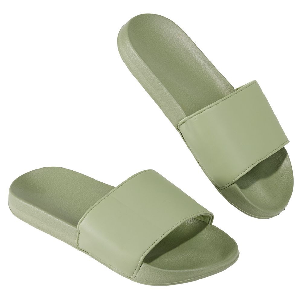 sandales claquettes plastique vert uni t36/37 (GiFi-605957X)