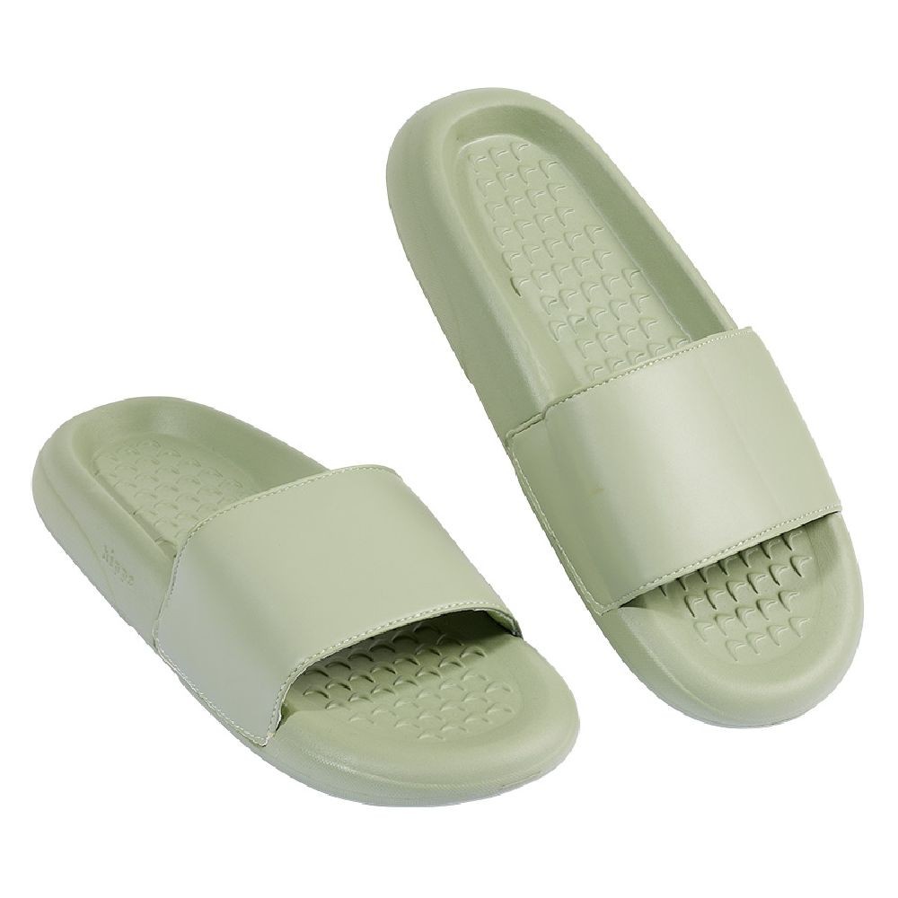 sandales claquettes plastique vert uni t38/39 (GiFi-605963X)