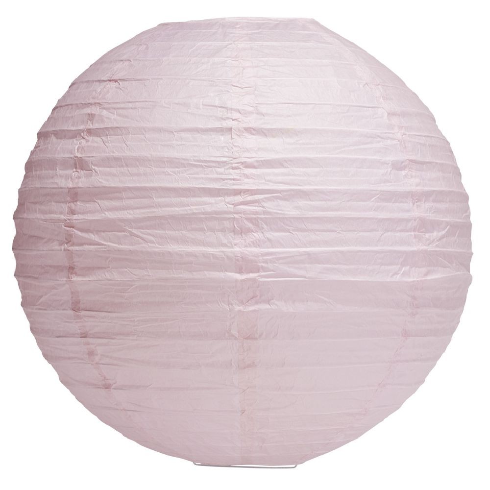 suspension boule chinoise papier rose - Ø40xh38cm (GiFi-606632X)