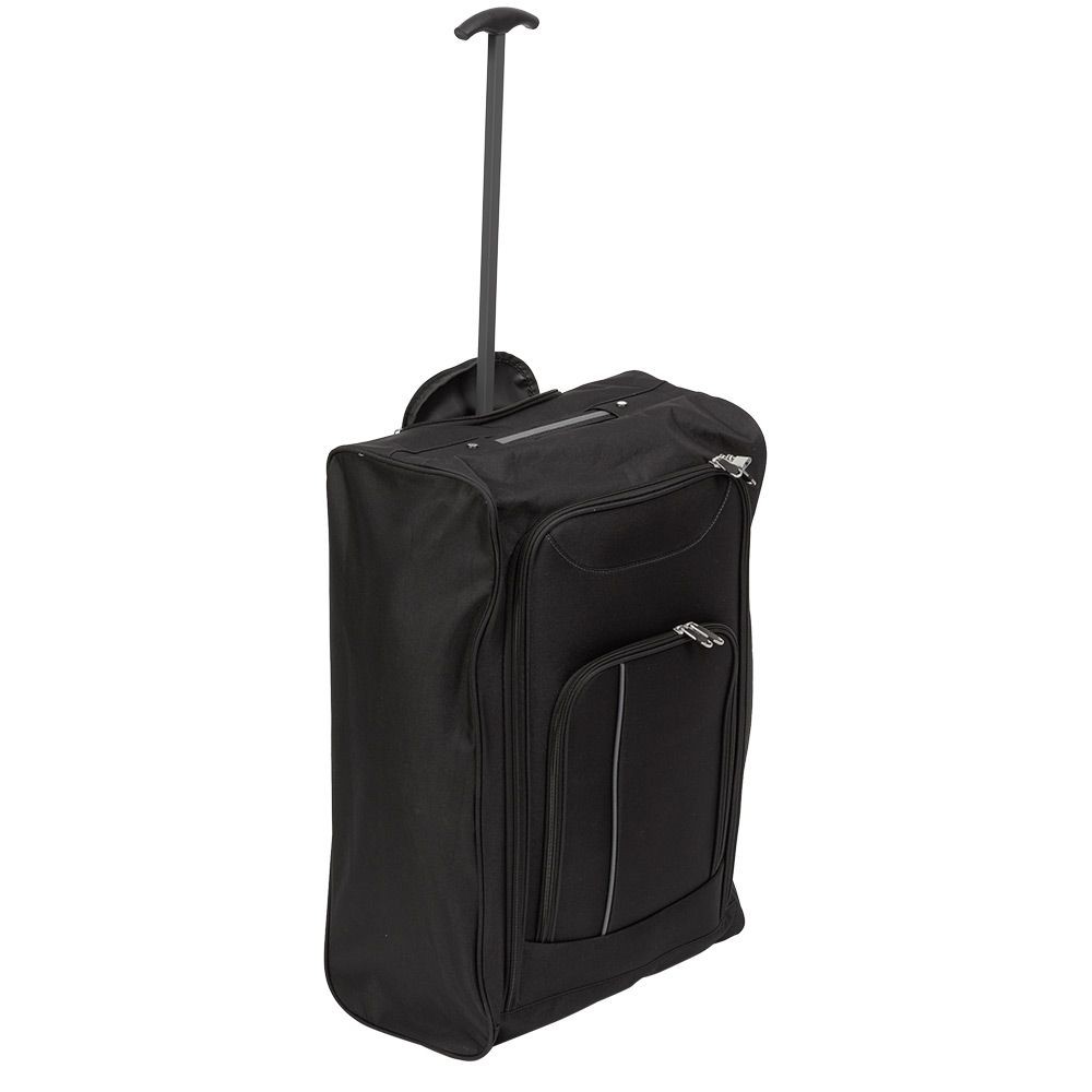 valise souple moyenne 54l polyester noir l.60xl.40xh.22,5cm (GiFi-607025X)