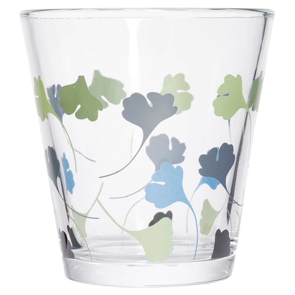 gobelet verre motif fleurs 25cl - x3 (GiFi-607359X)