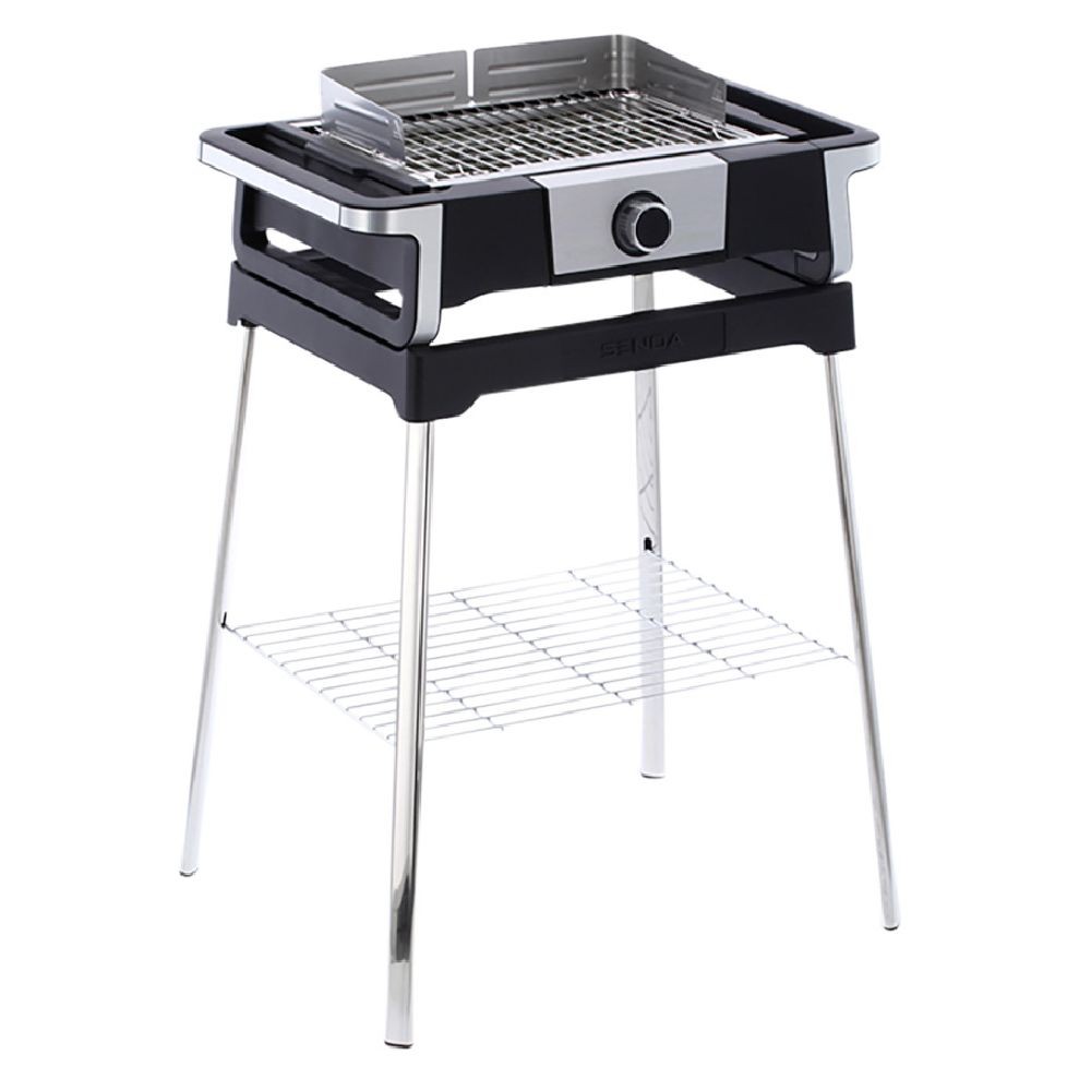 barbecue grill sur pied int/extseverin senoa noir (GiFi-608081X)